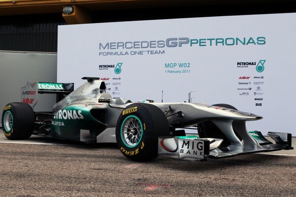 Presentation of the Mercedes sports car