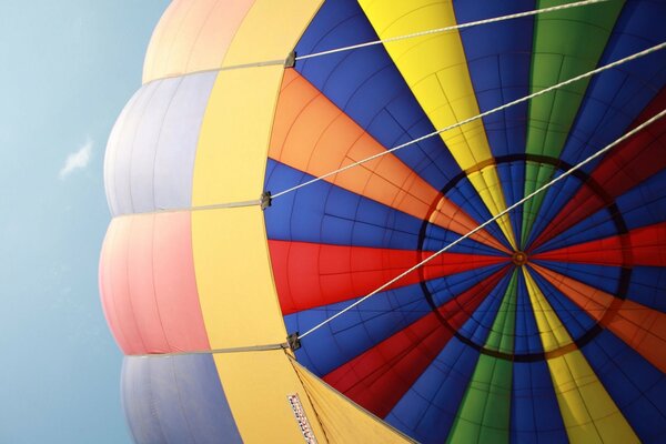 Balloon dome on the sky background