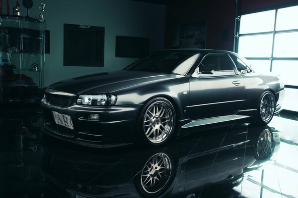 Nissan r34 skyline hermosa foto