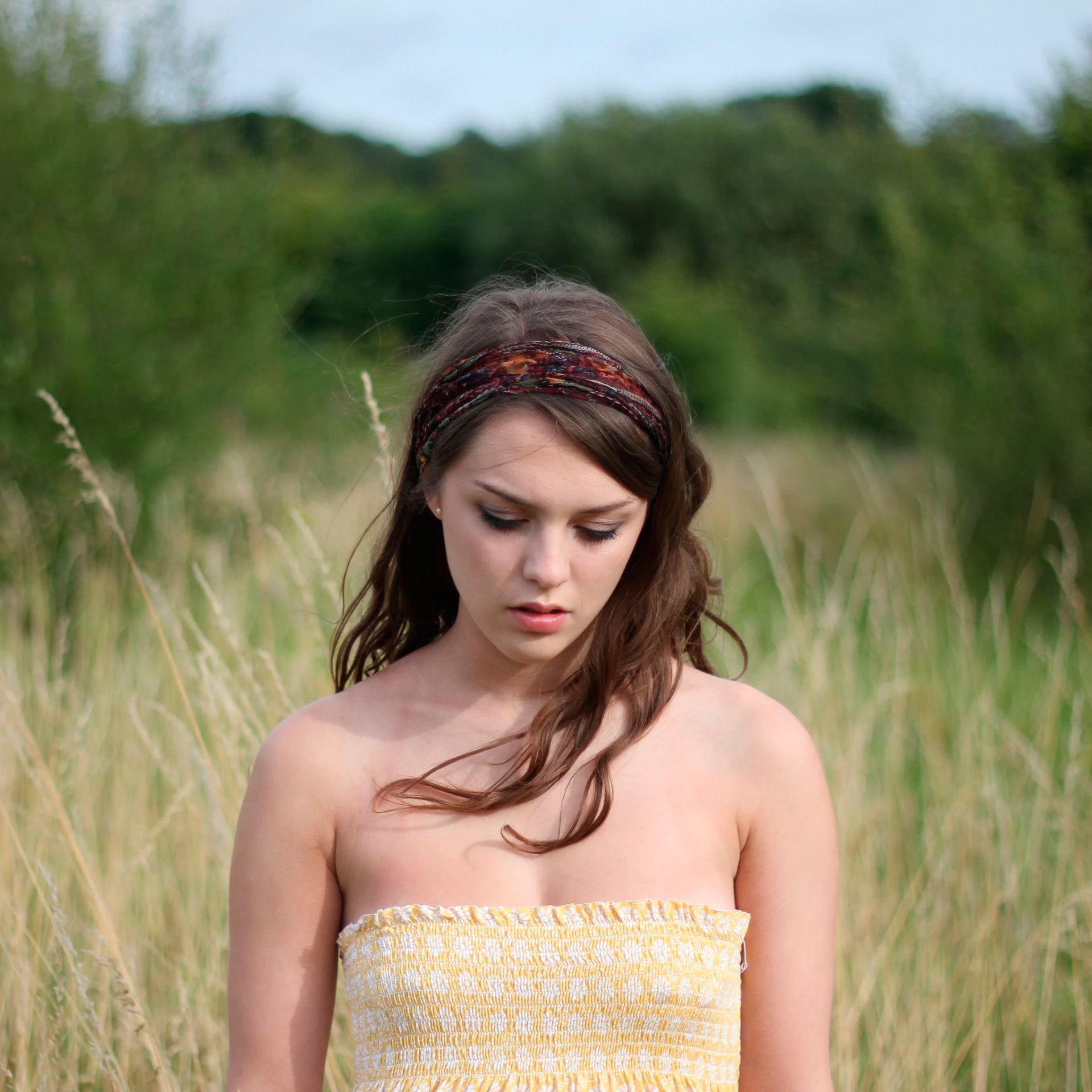 imogen allé en été portrait bokeh