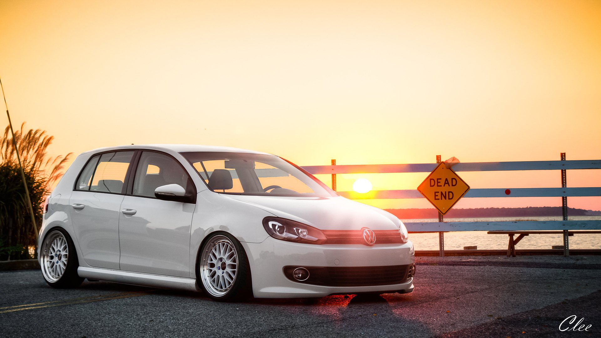 volkswagen mk6 golf golf volkswagen sunset sunset