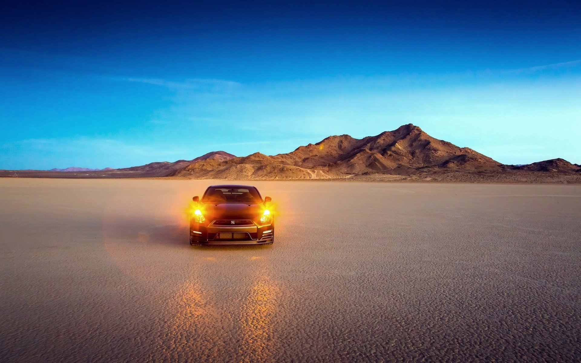 faros desierto nissan luz pista gt-r coche nissan edición