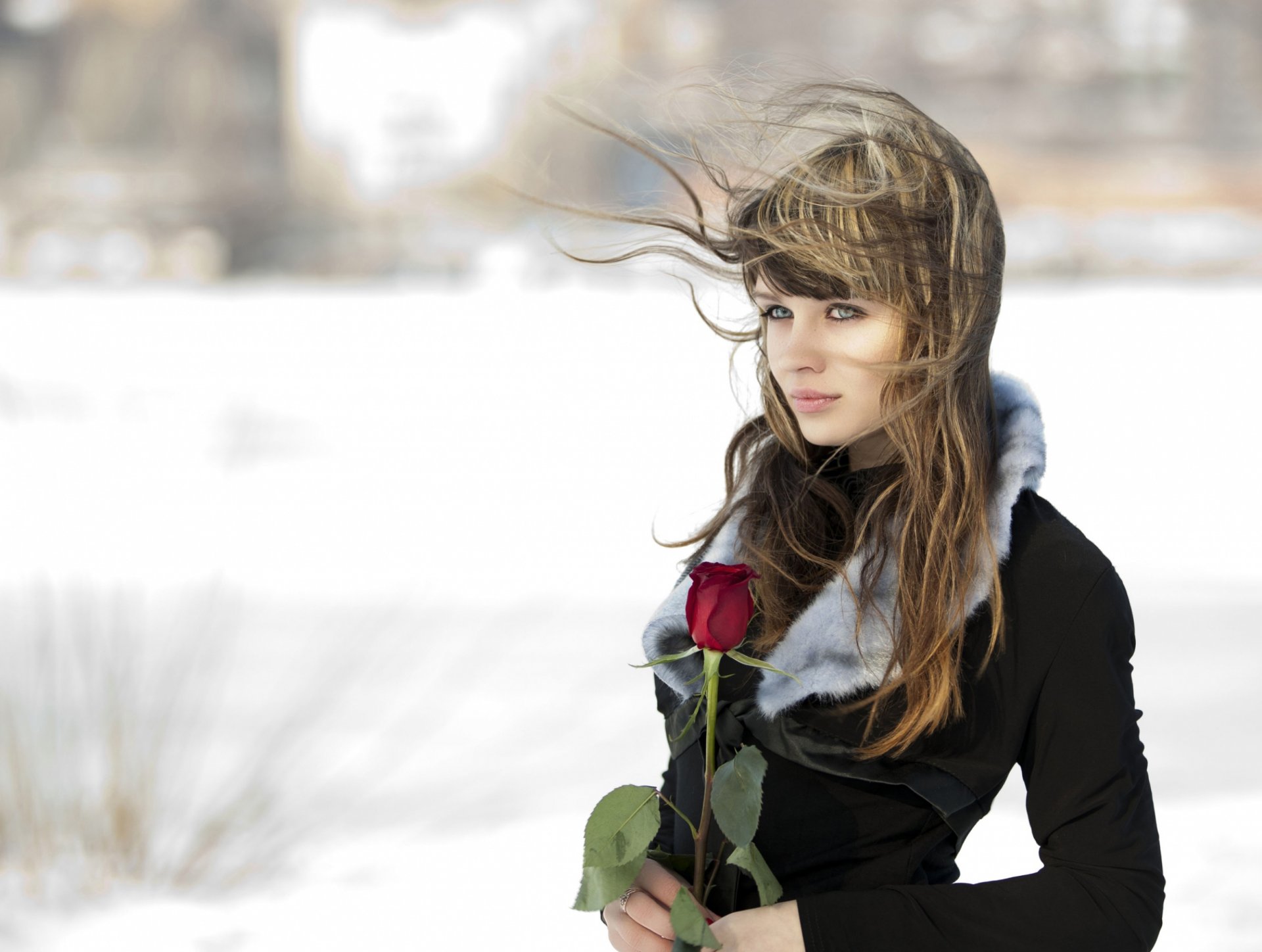 ragazza rosa sfondo