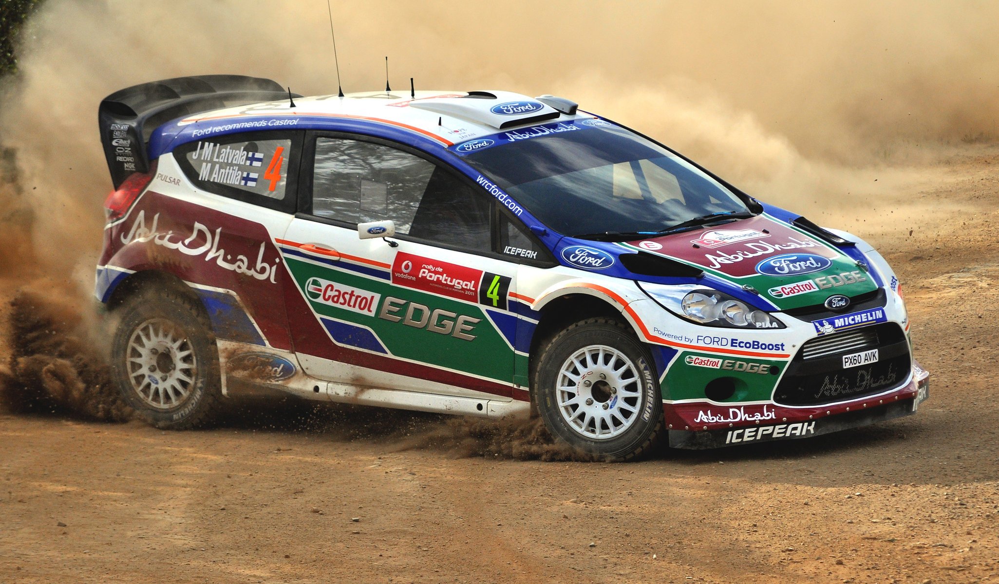 ford rally пыль спорт fiesta wrc ралли авто форд машина