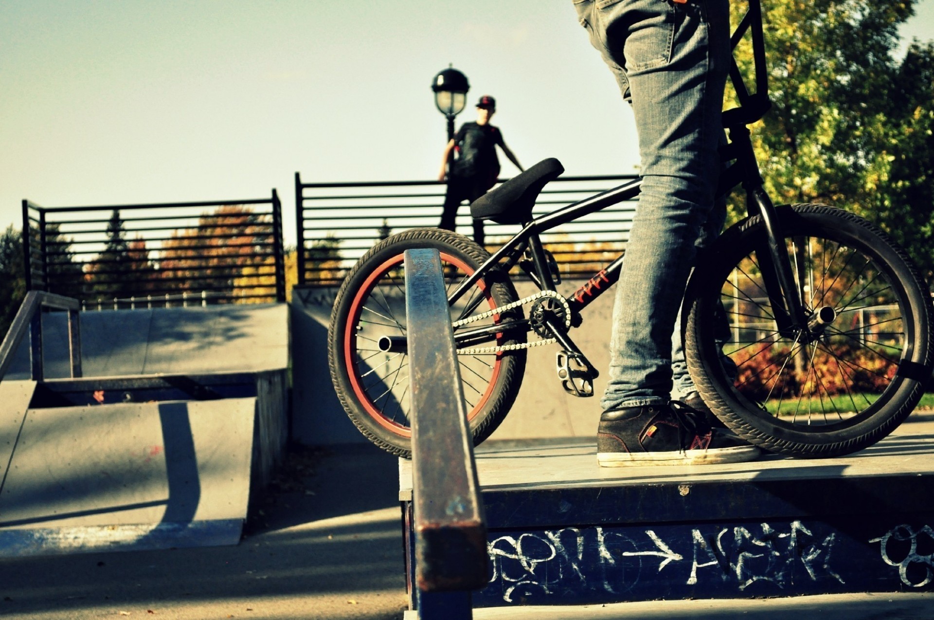 vers le bas sport vélo gens