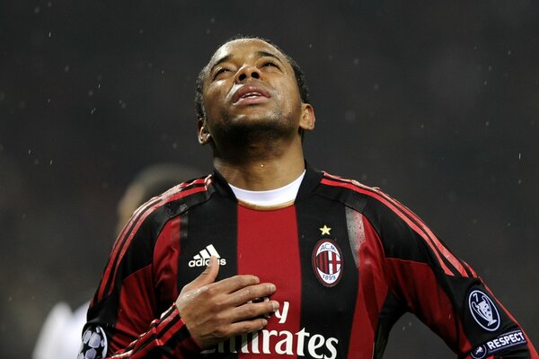 Footballer Robinho in Milan