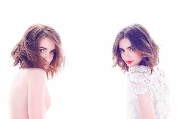 Fotossession der einzigartigen Lily Collins