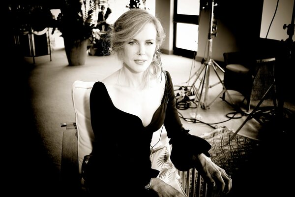 Nicole Kidman in abito nero