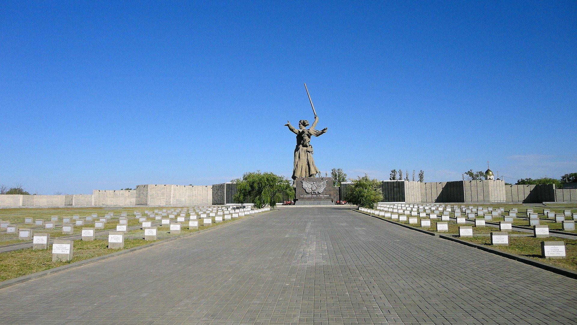 volgograd russie patrie mère ciel