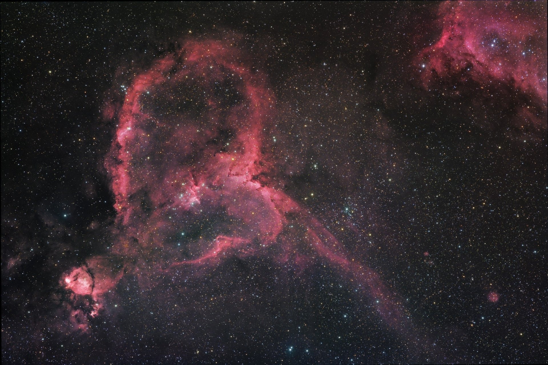 nebulosa spazio cuore spazio