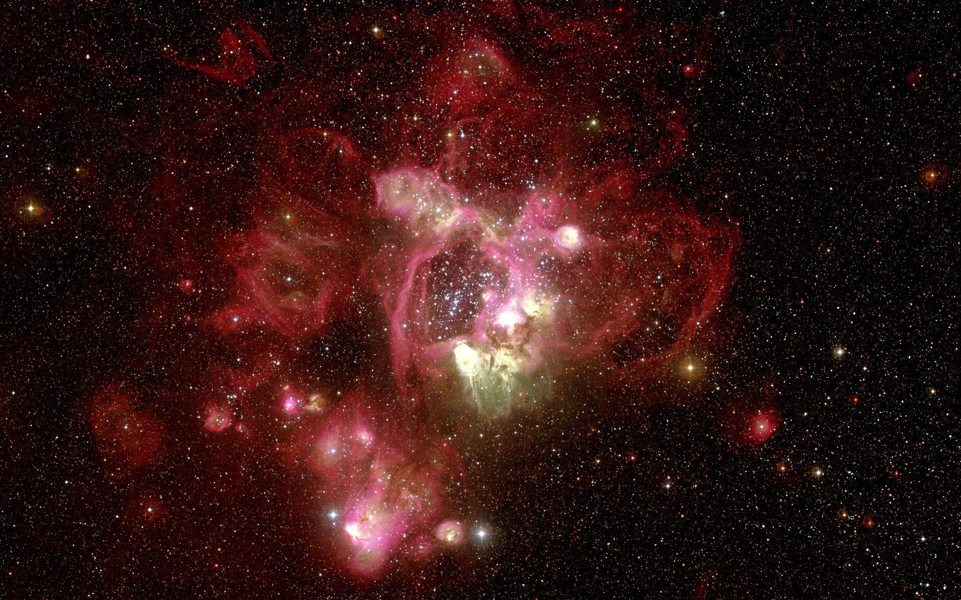 nebulosa rosso hubble telescopio