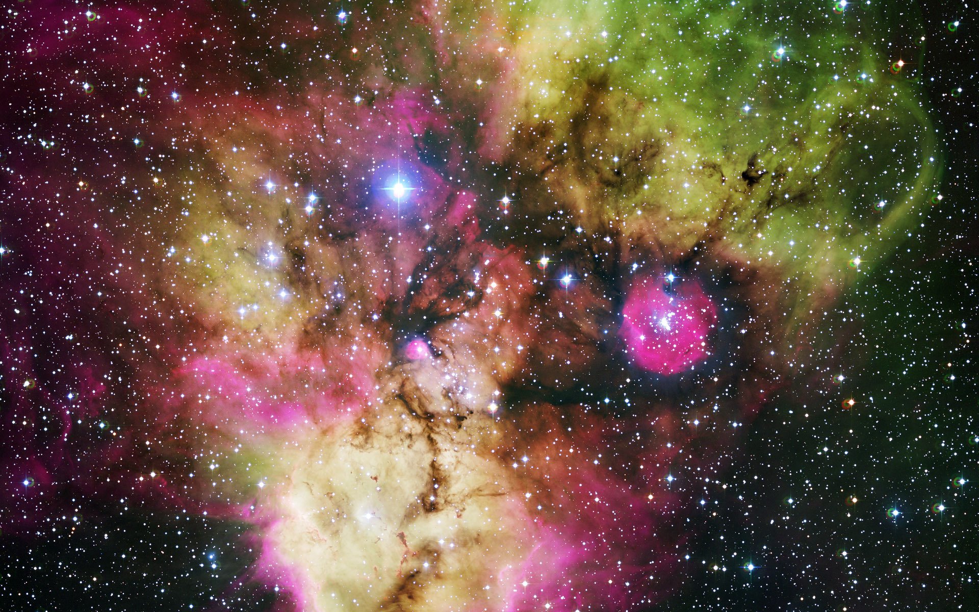 nebula beautiful multicolored hubble