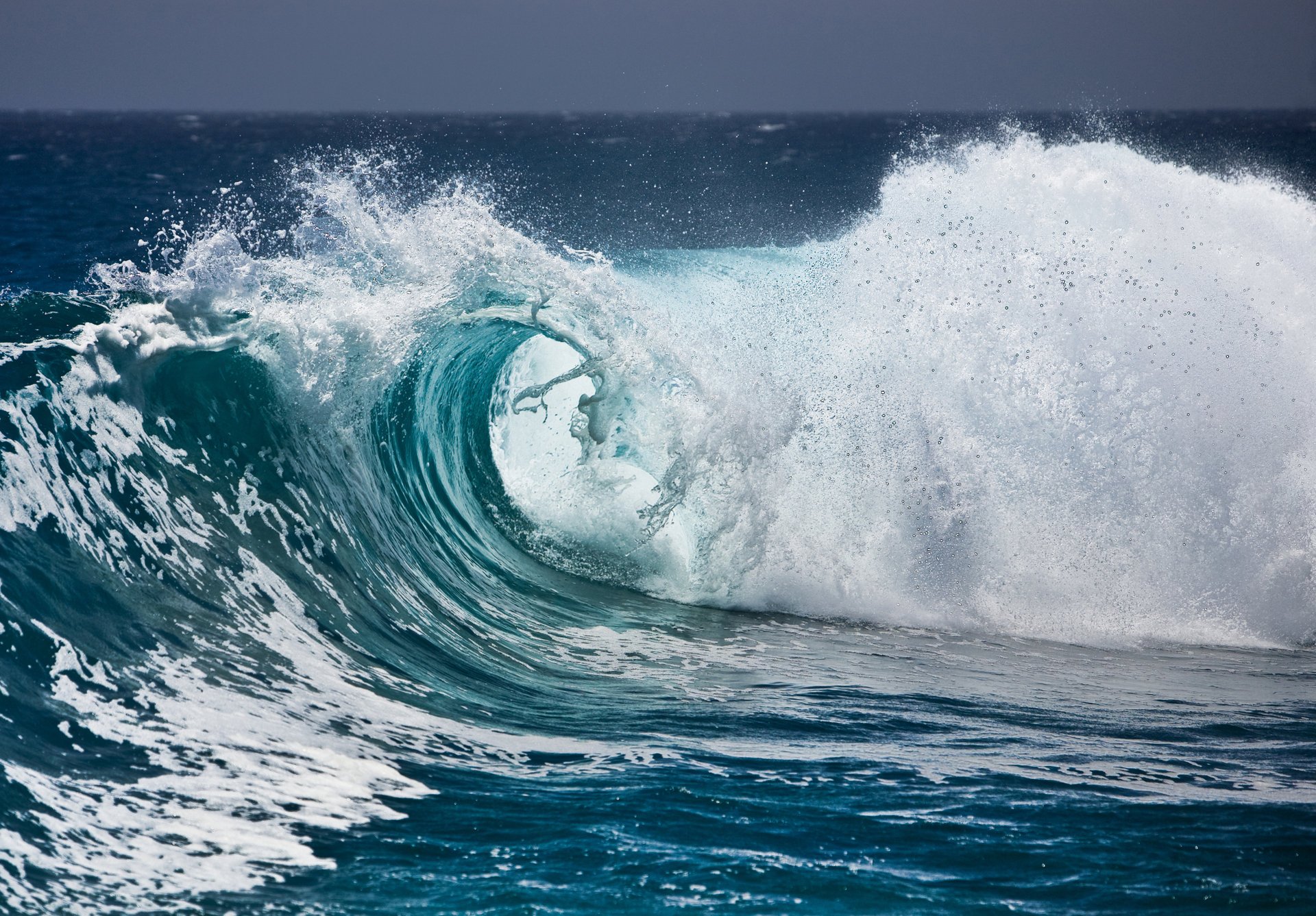 olas agua océano espuma salpicaduras