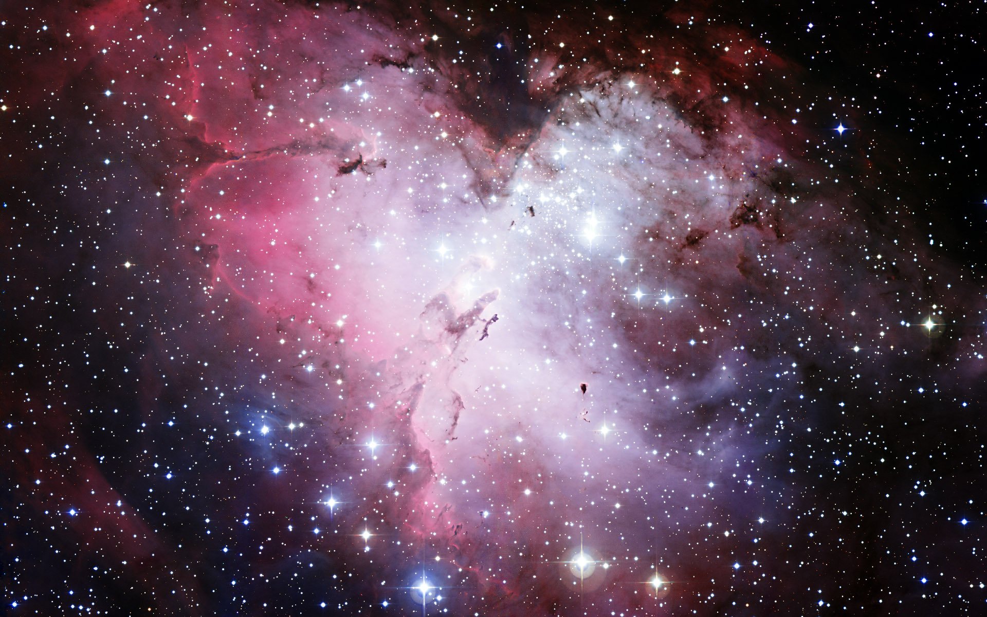 nebula eagle m16 ngc 6611 hubble telescope star space