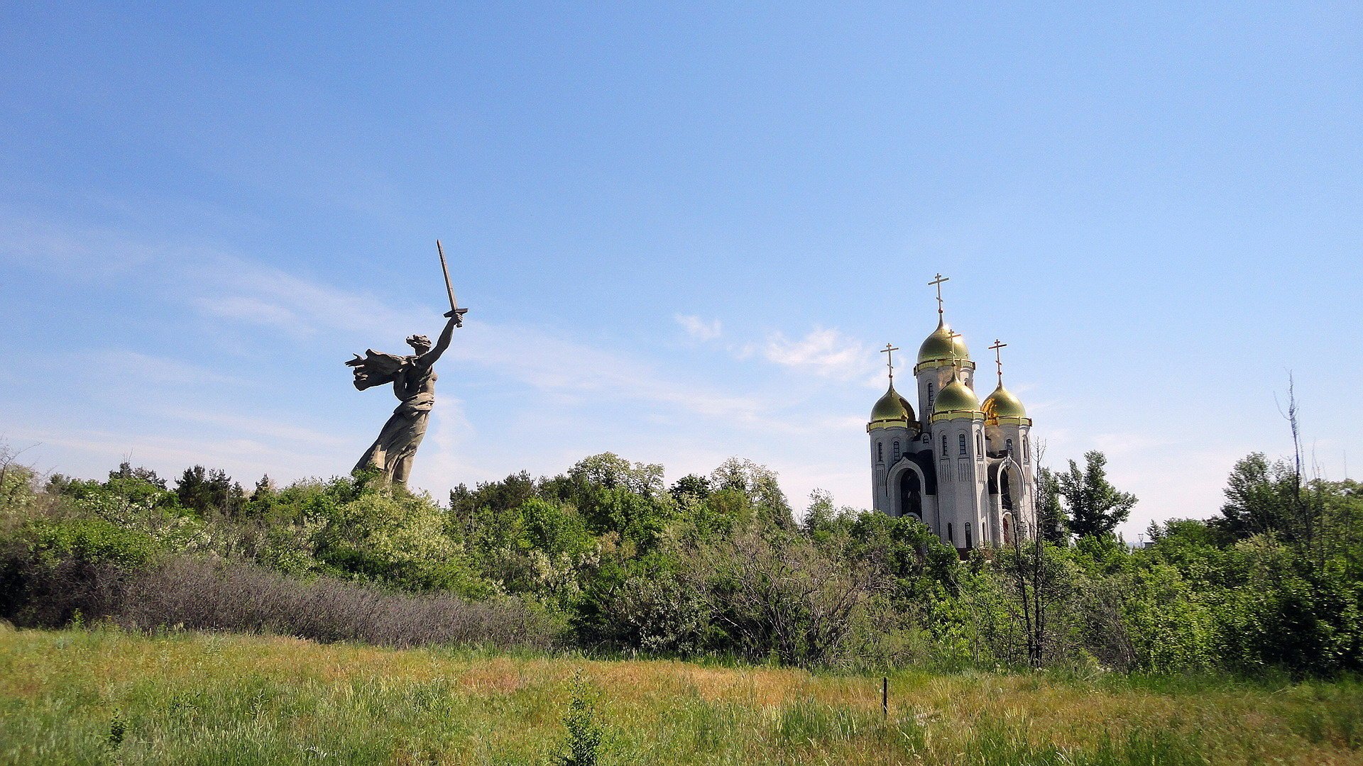 волгоград россия родина мать небо