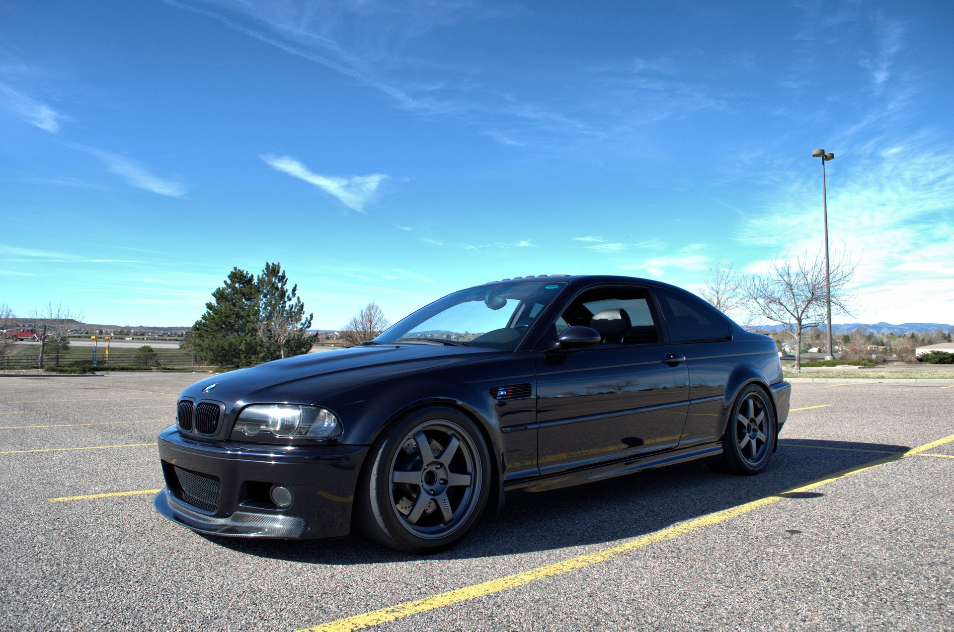 bmw schwarz bmw m3 bäume bäume schwarz räder felgen coupe e46