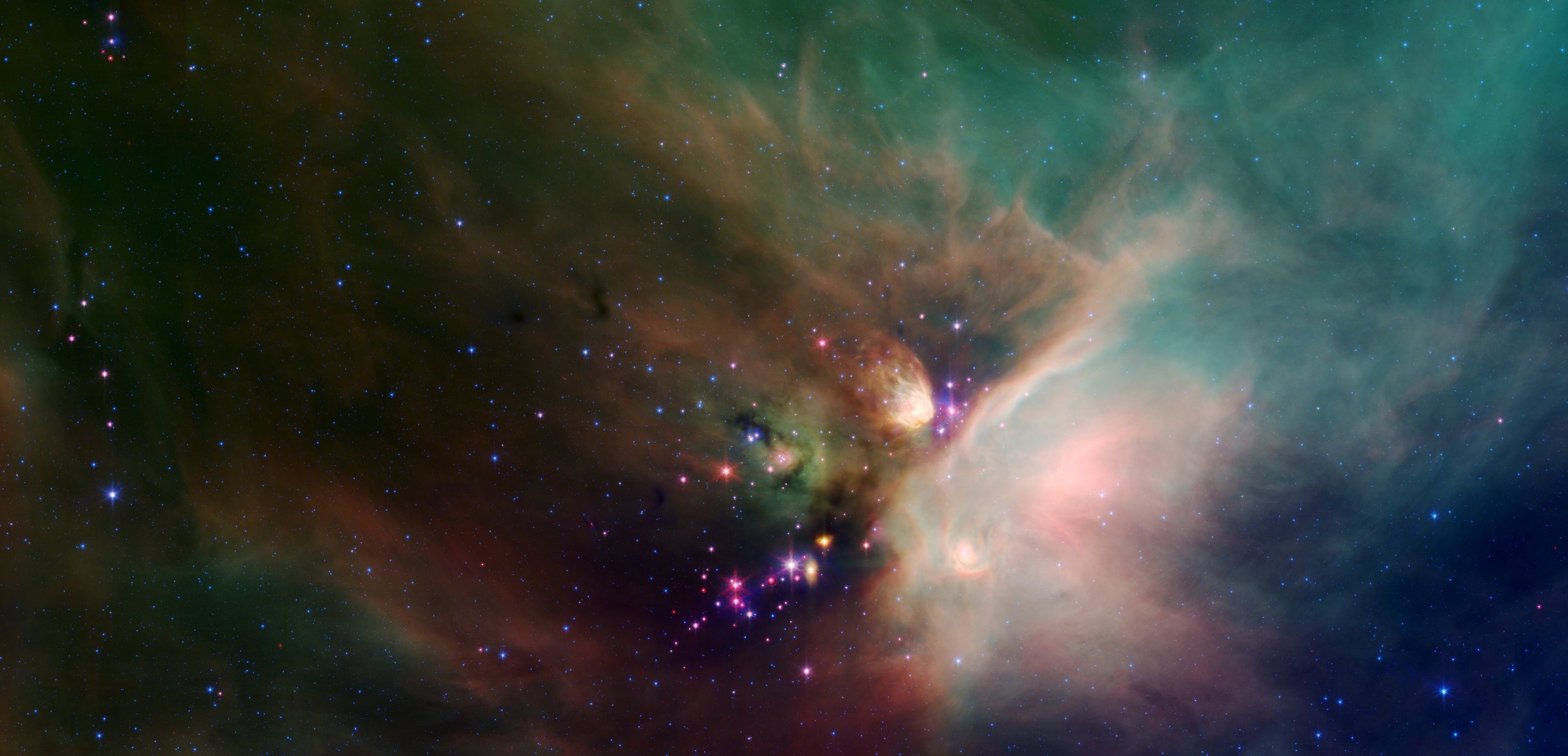 nebula constellation ophiuchus star formation dust