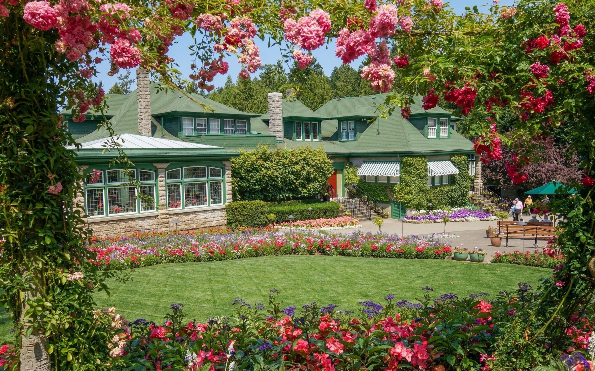 kanada britisch-kolumbien butchart gardens