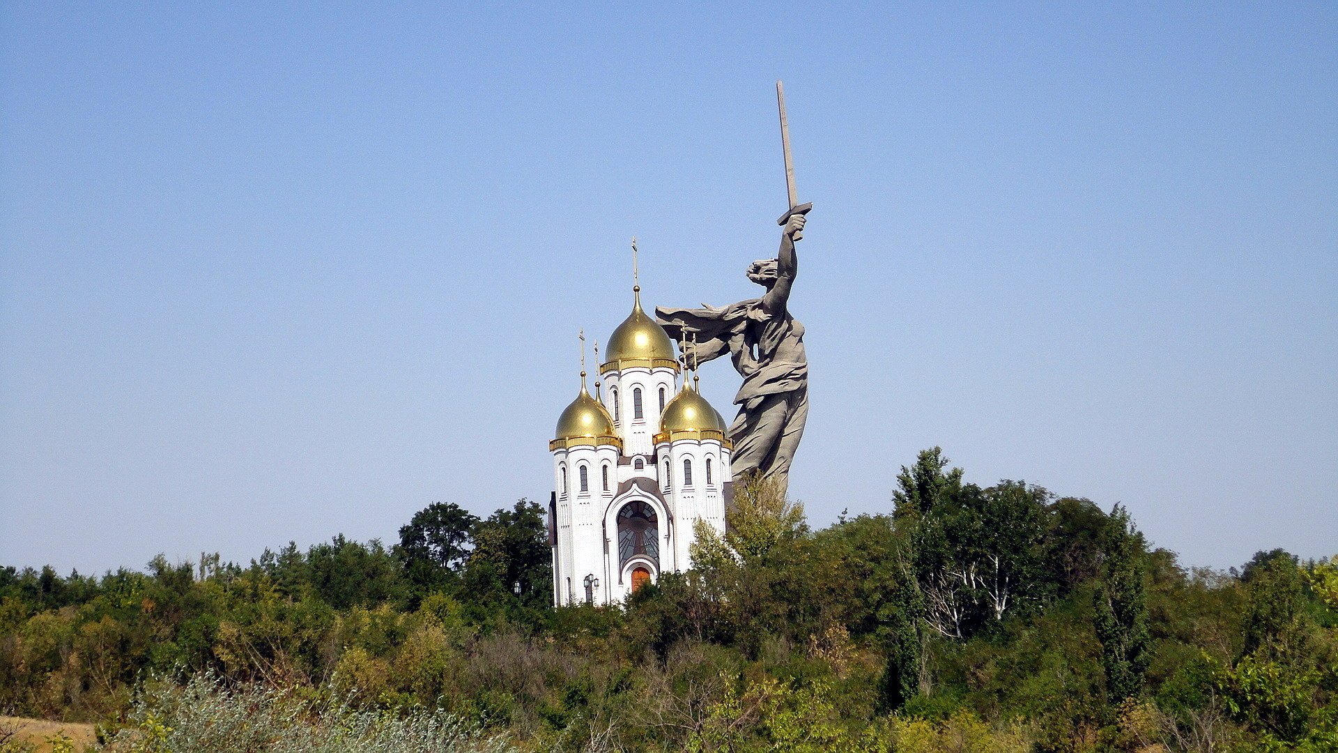 volgograd russie patrie mère ciel