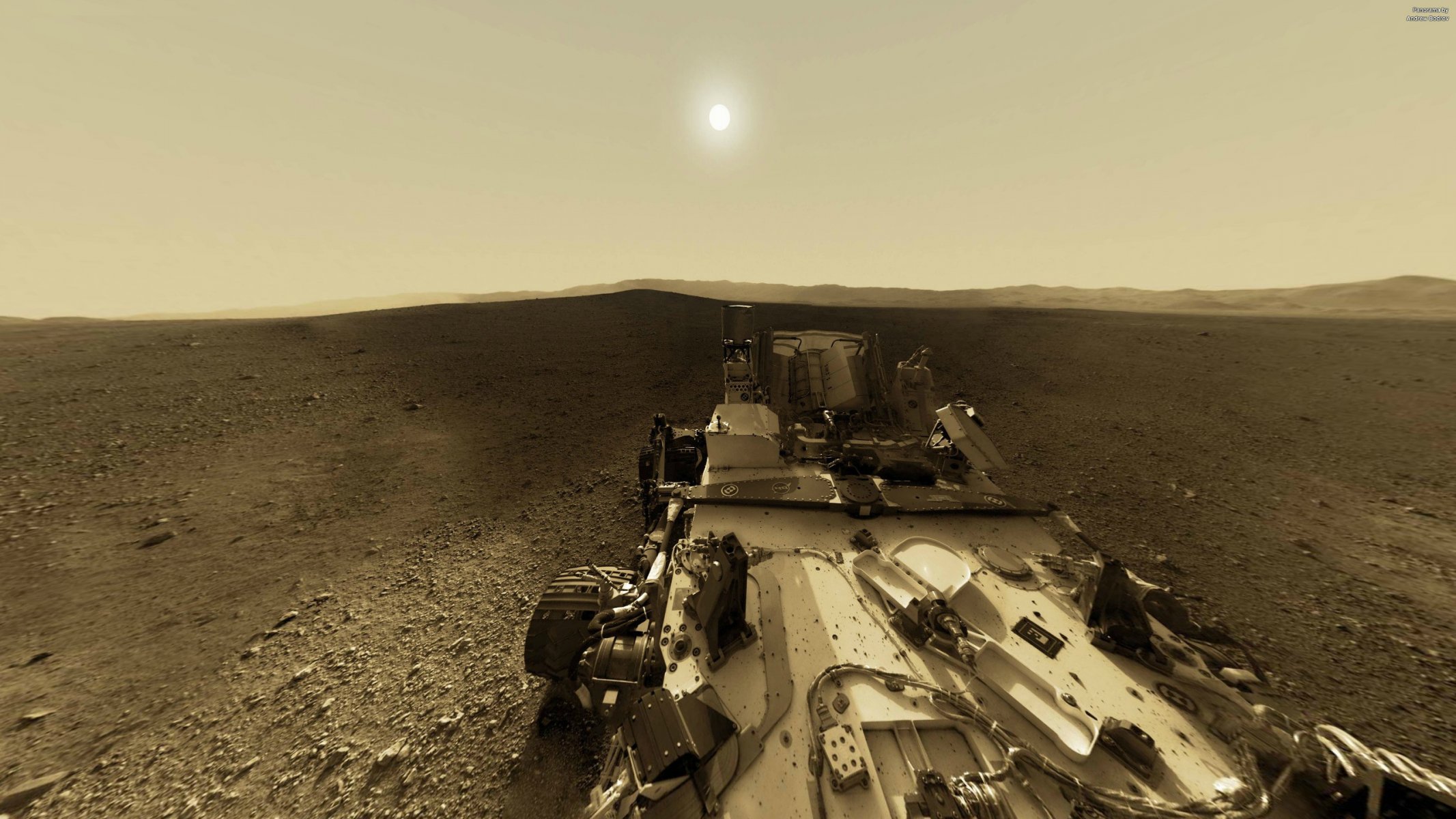 nasa curiosity mars sun