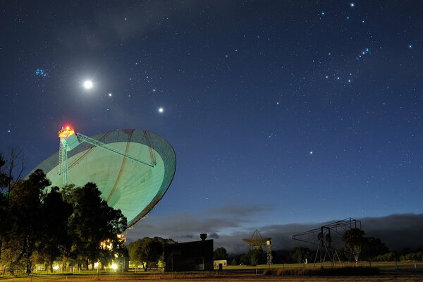 The southern hemisphere and its constellations. The constellation of Betelgeuse over Australia