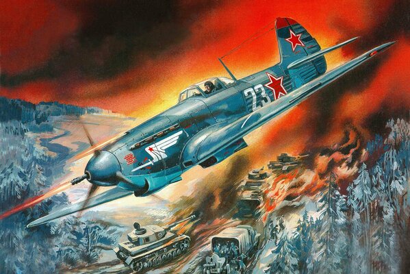 Red star. Combat battles