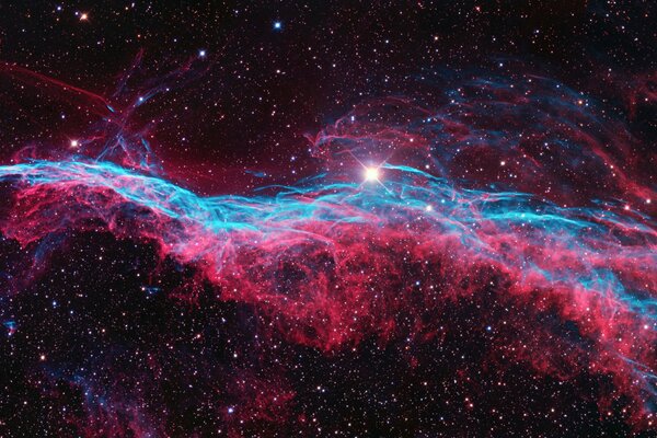 Kunst Bild für Computermonitor Supernova im Sternbild Schwan