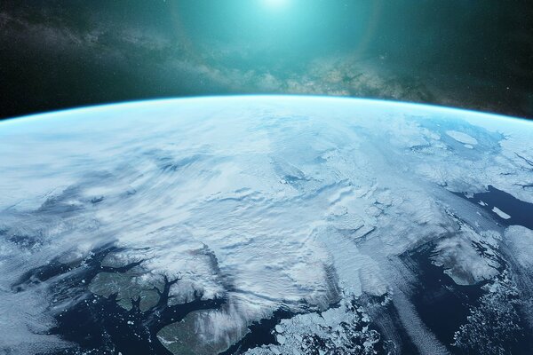 La atmósfera del planeta vista desde el espacio