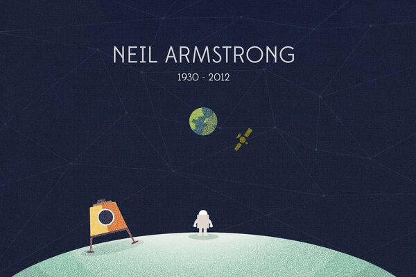 Astronaut Neil Armstrong flew to the moon