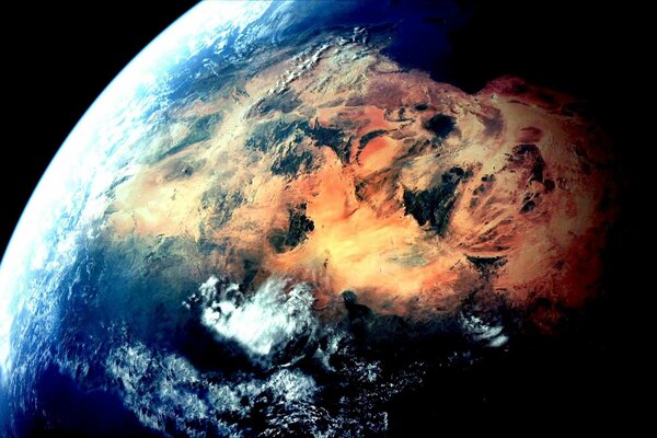 El planeta Tierra desde el Espacio. Desierto Del Sahara