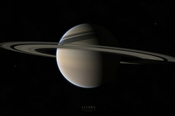 Ringe des riesigen Planeten Saturn