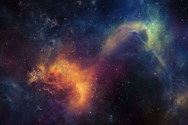 Stars in space as a work of art