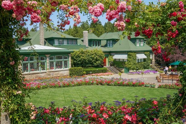 Jardines en Canadá. Columbia Británica