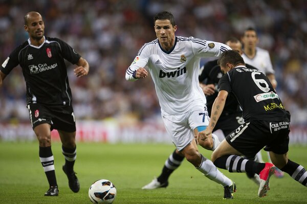 Fragmento del fútbol con Ronaldo