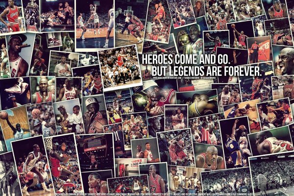 Basketball player Michael Jordan is a legend of sports