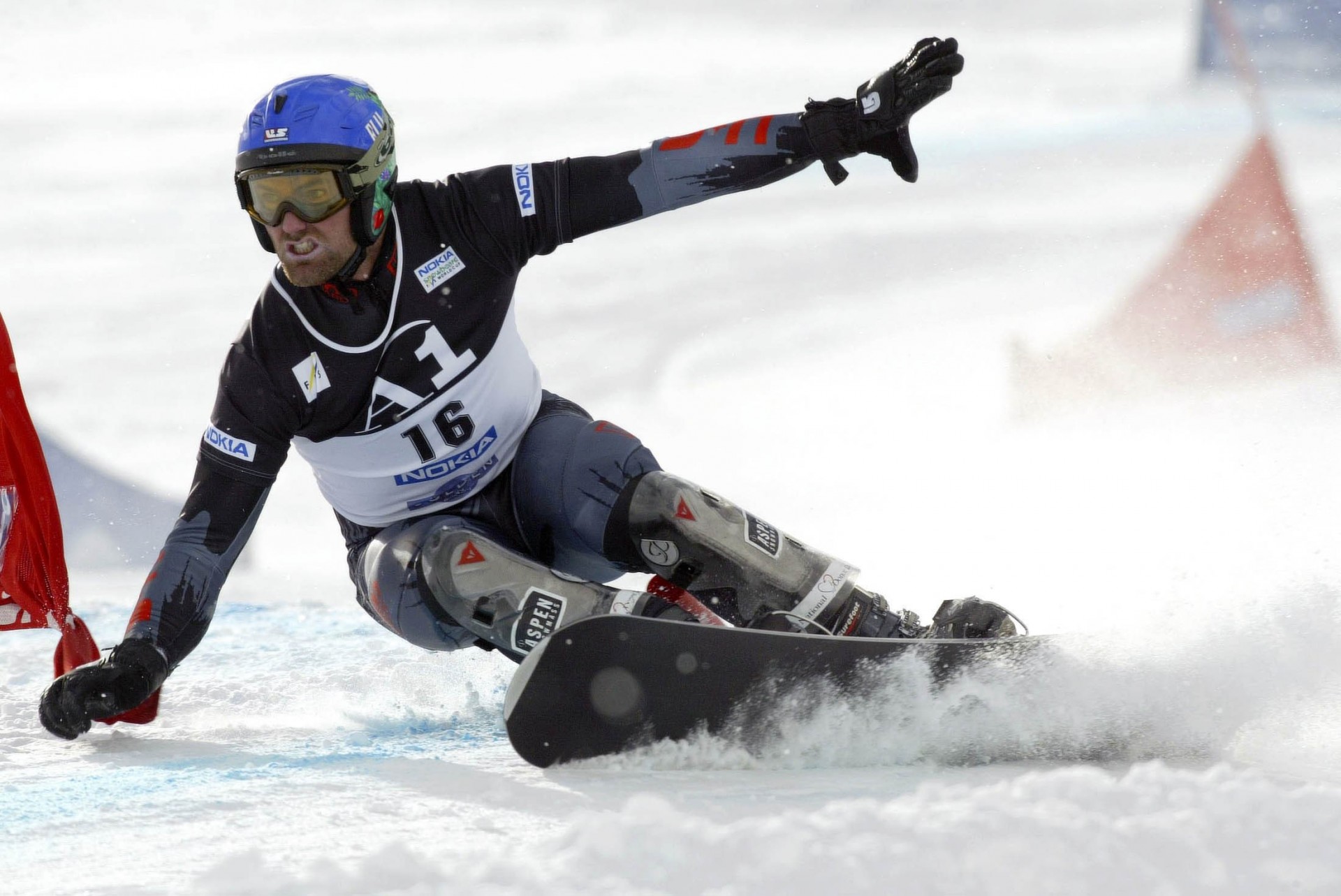 biały sport śnieg snowboard