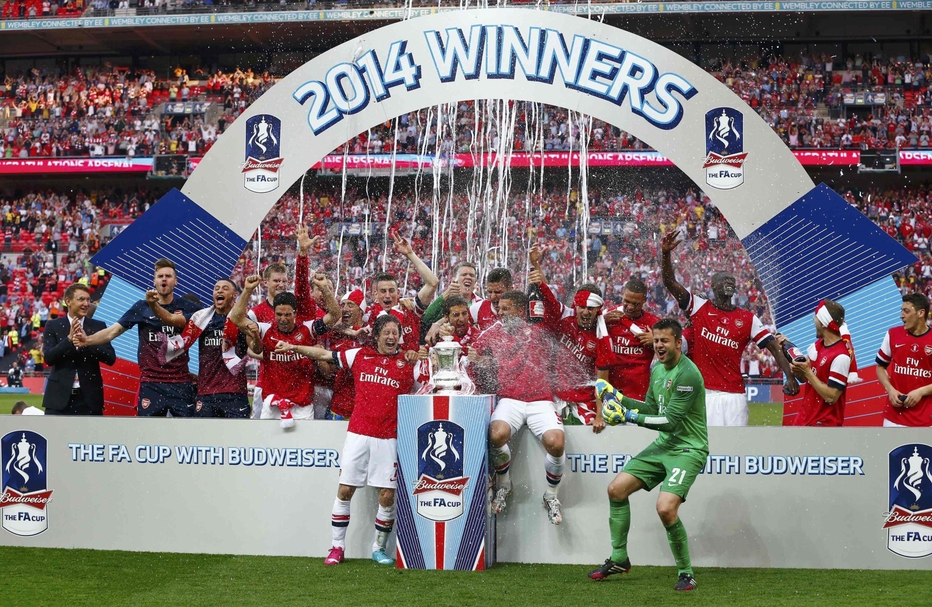 squadra di calcio arsenal londra arsenal gunners gunners sfondo fa cup stand vittoria