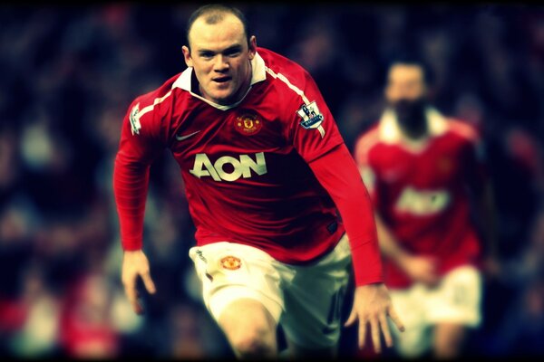 Giocatore di football Wayne Rooney in Premier League