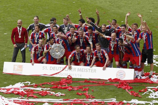 Sieg der Fußballmannschaft in München