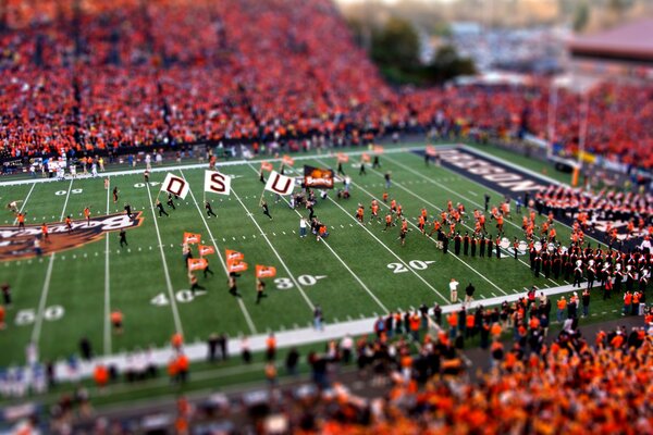 Match on the football field