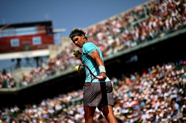 Der spanische Tennisprofi Rafael nadal bei der Meisterschaft