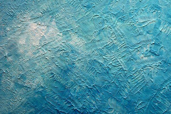 Yeso de textura azul para paredes. Crema azul