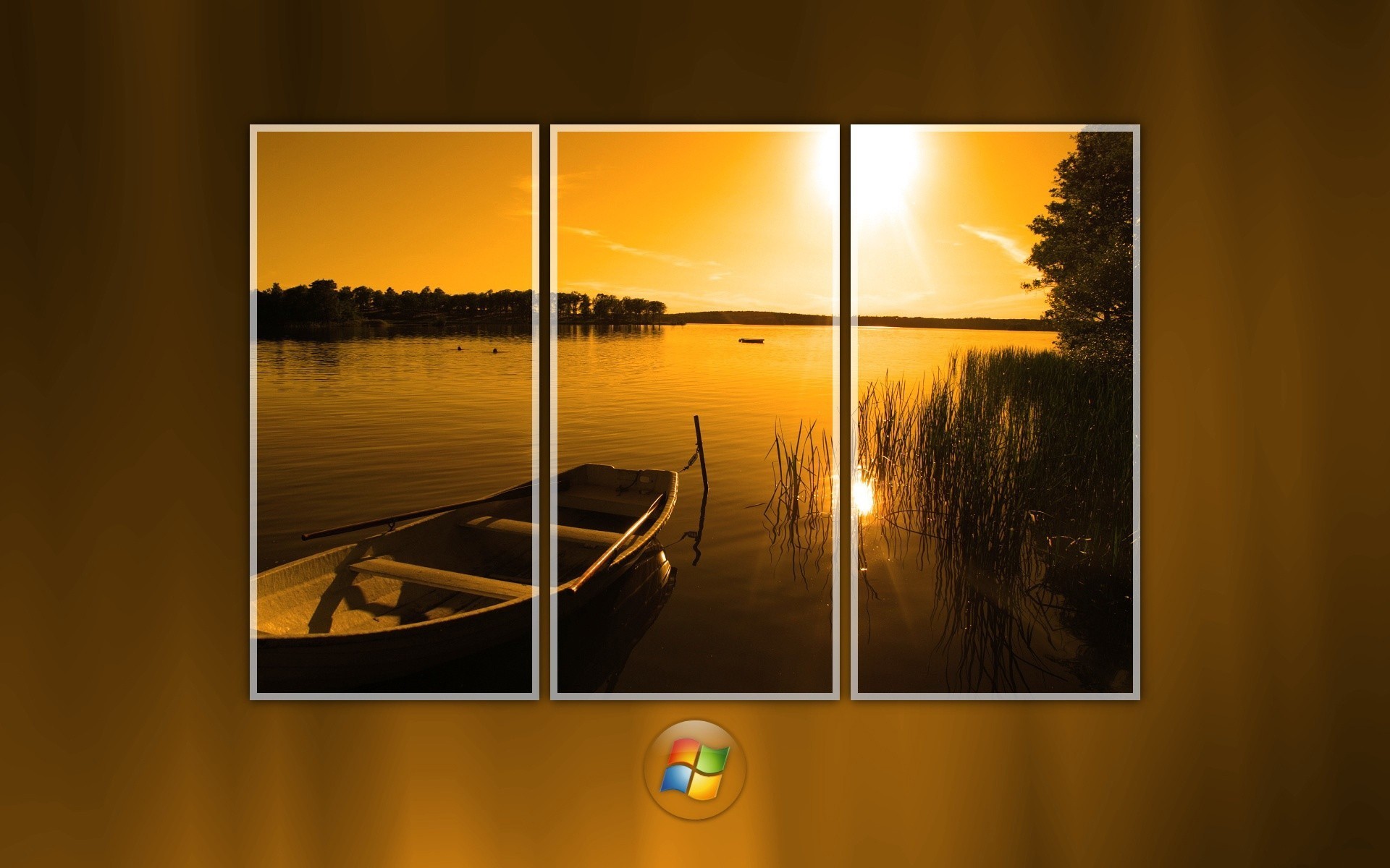 unset background lake windows boat window