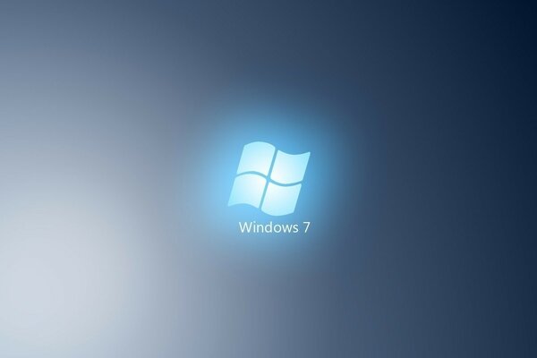 Logotipo azul del sistema operativo Windows 7