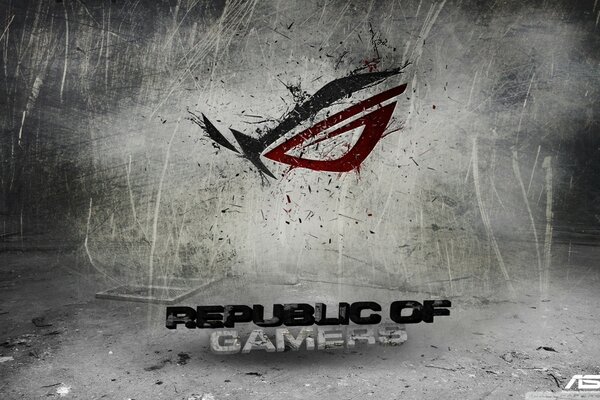 Republic of Games on a gray background