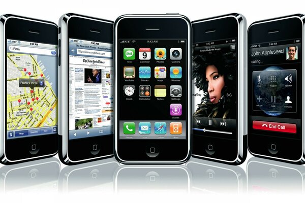 Presentazione del telefono Iphone in trumeau