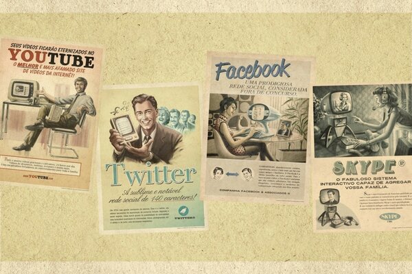 Social networks in the style of the 60s