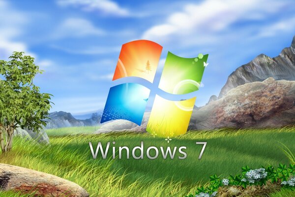 Windows screensaver with nature background