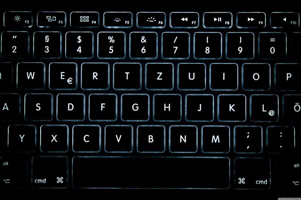 Black keyboard with bright colors