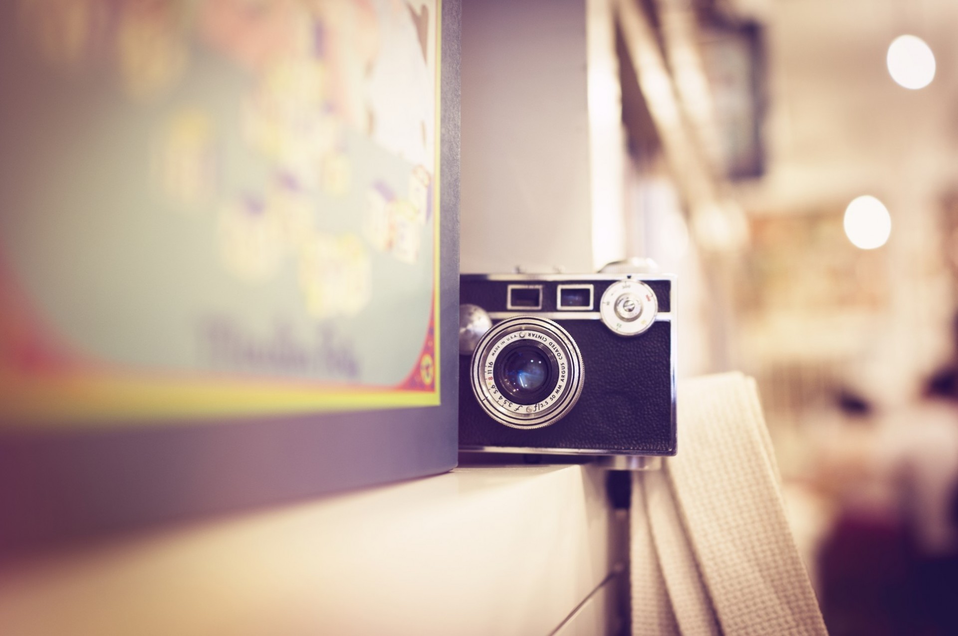 vintage pastel the camera books cream